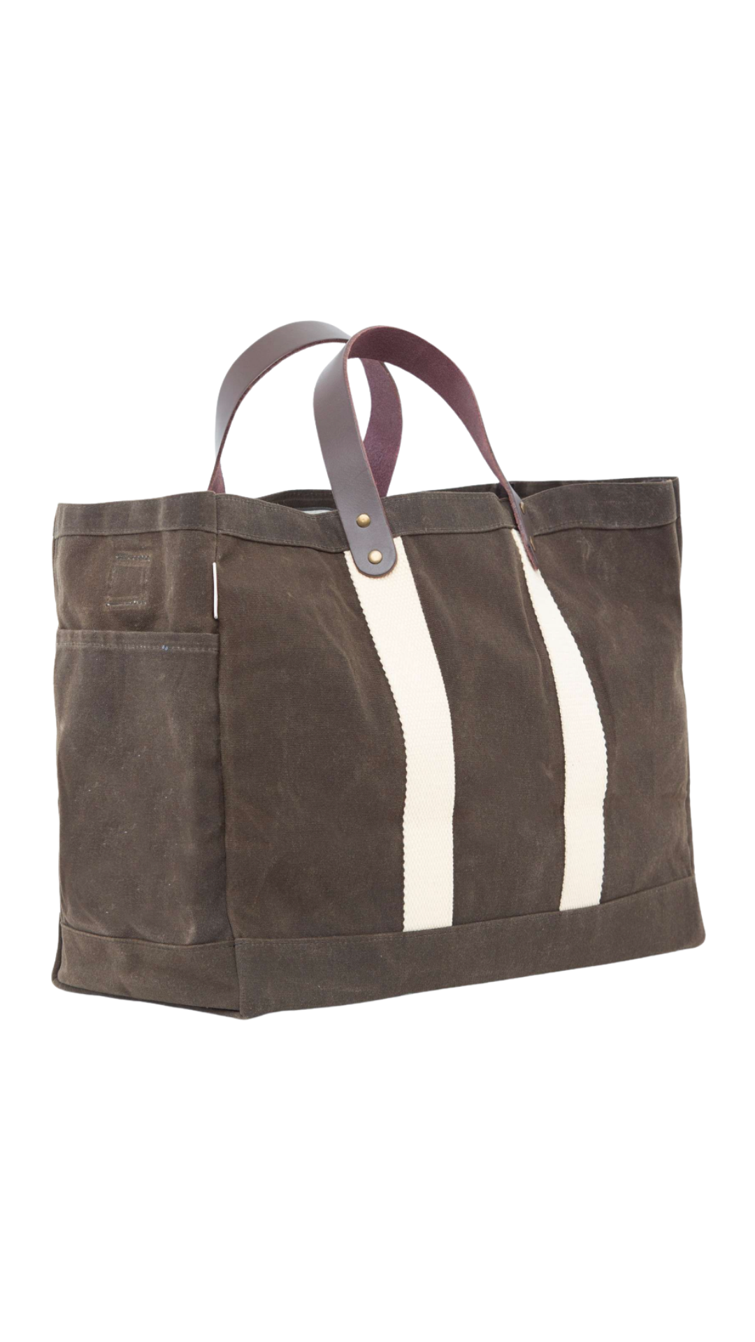 Olive Waxed Commute Tote
