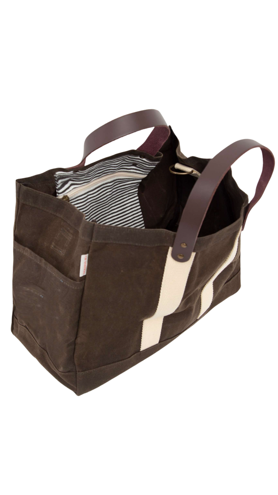 Olive Waxed Commute Tote