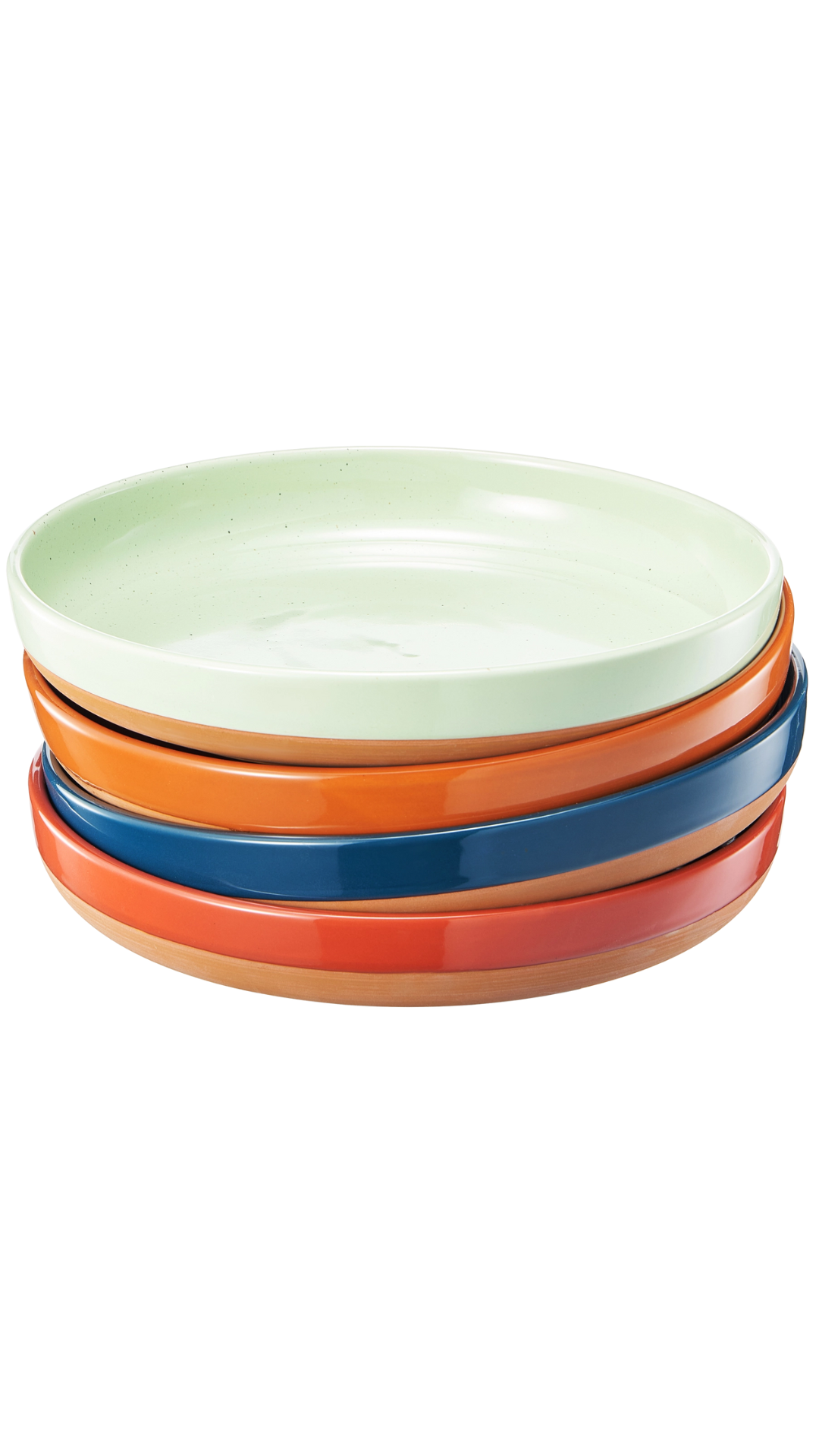 Ceramic Muted Pasta Bowl S/4