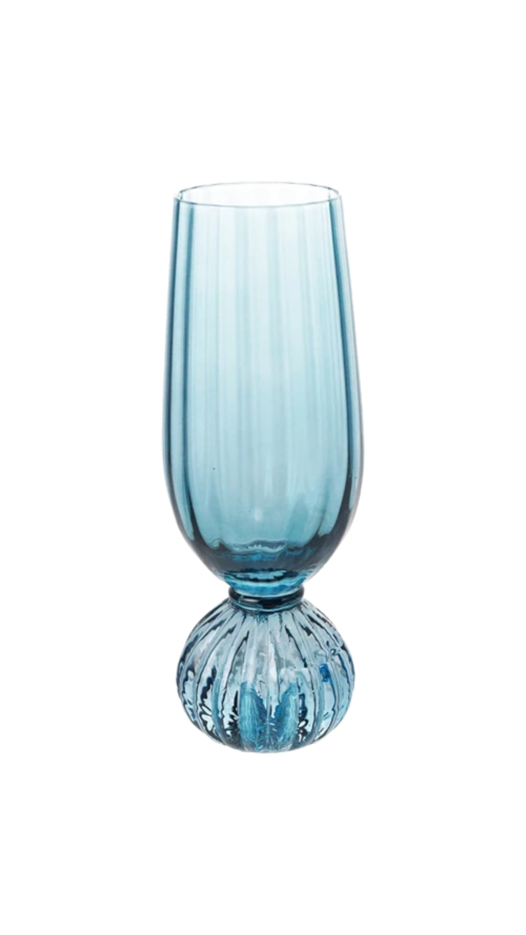 AH3791 Blue Champagne Glass