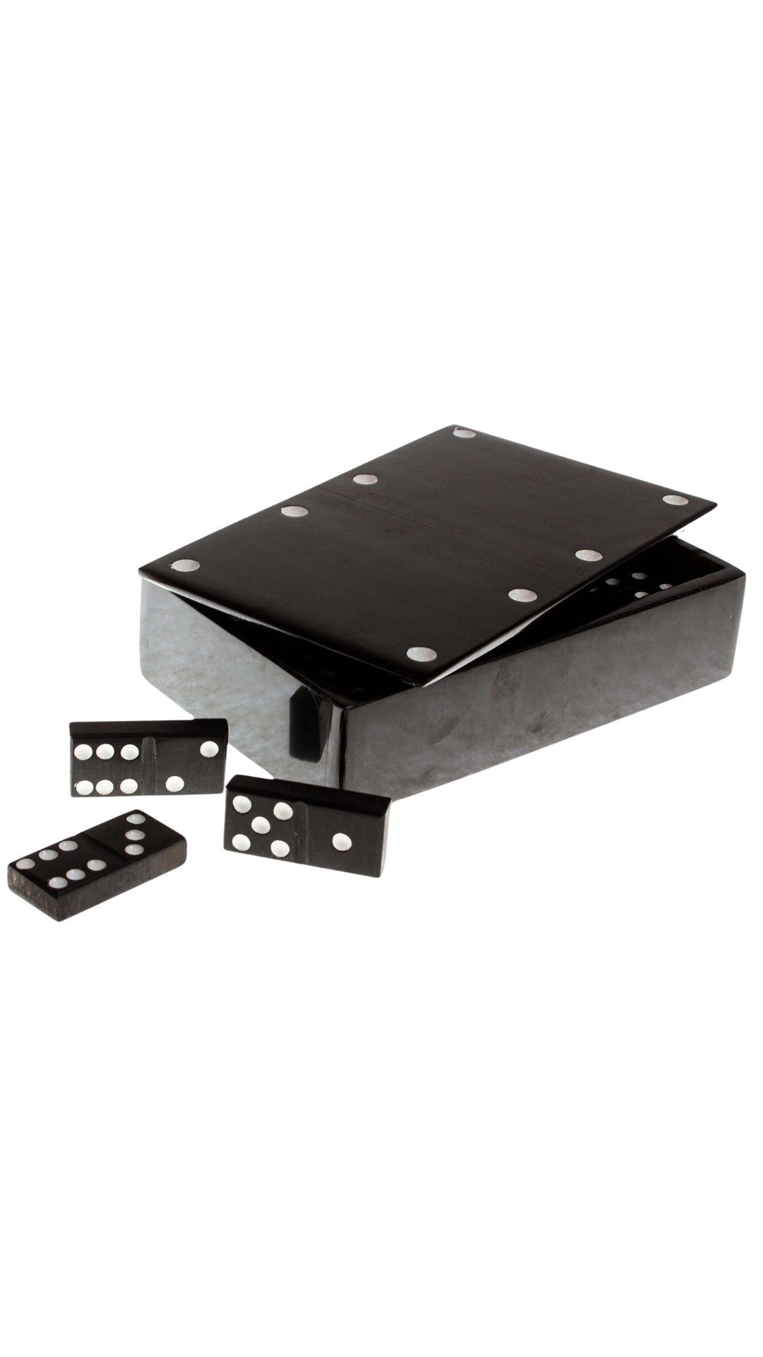 Black Marble Domino Set