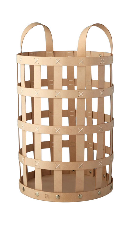 Recycled Leather Everything Basket