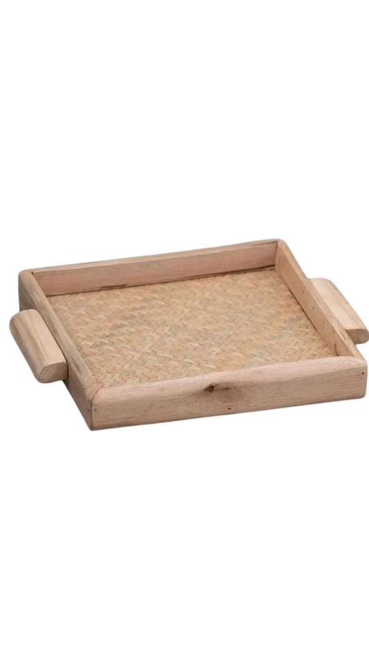 Miramar Square Wood Tray Small