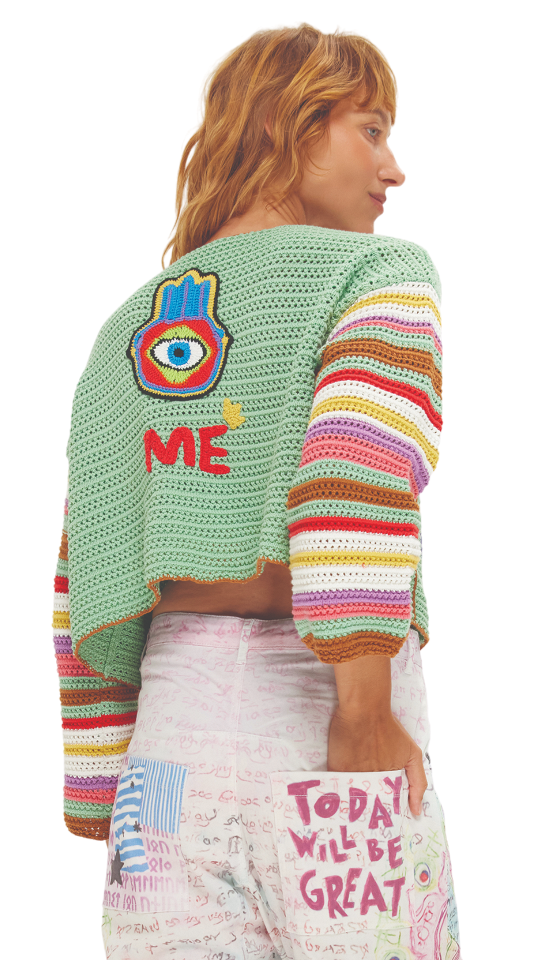 Ibiza Crochet Crop Cardigan