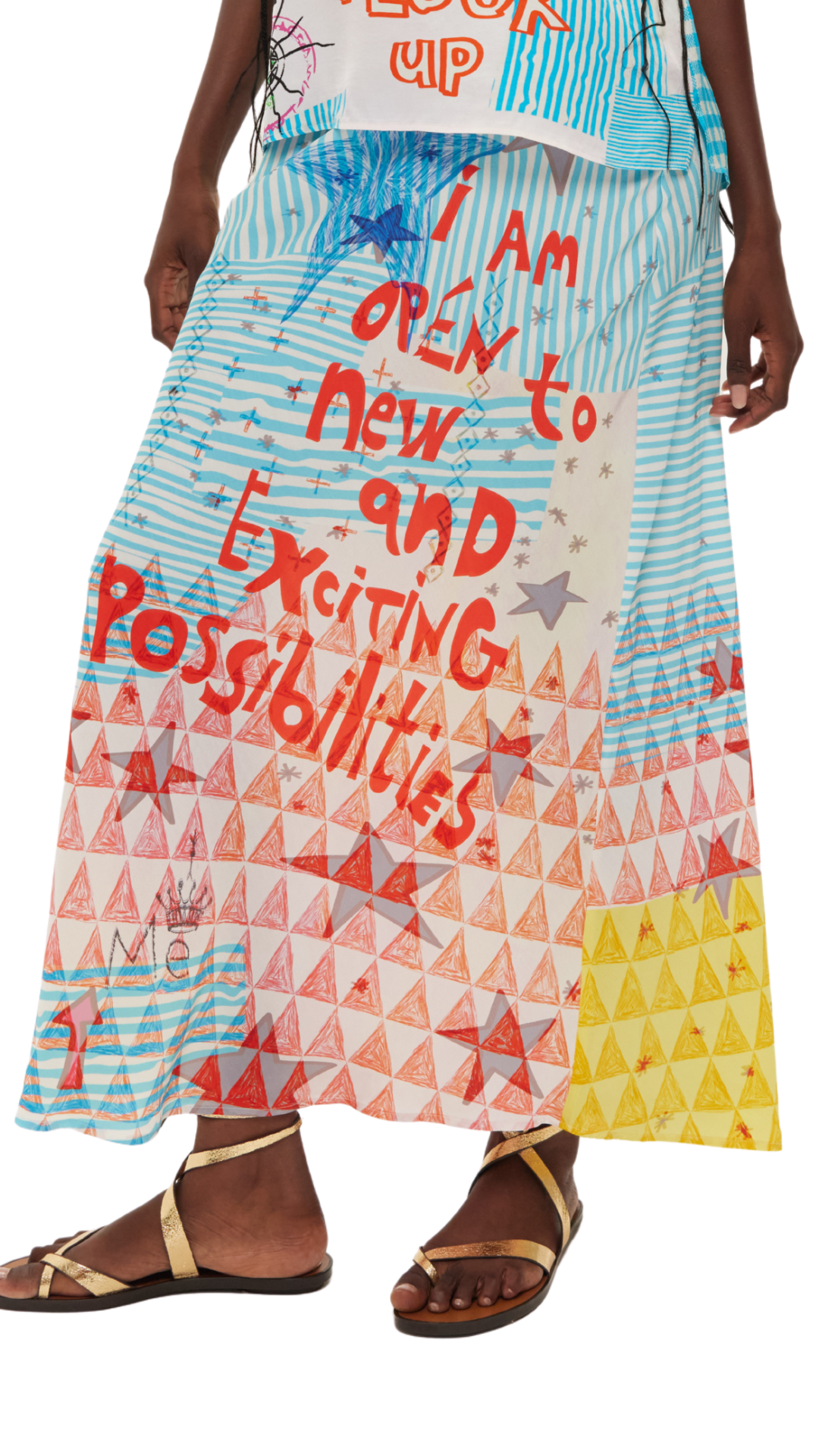 Blakely Runic Whisper Slip Skirt