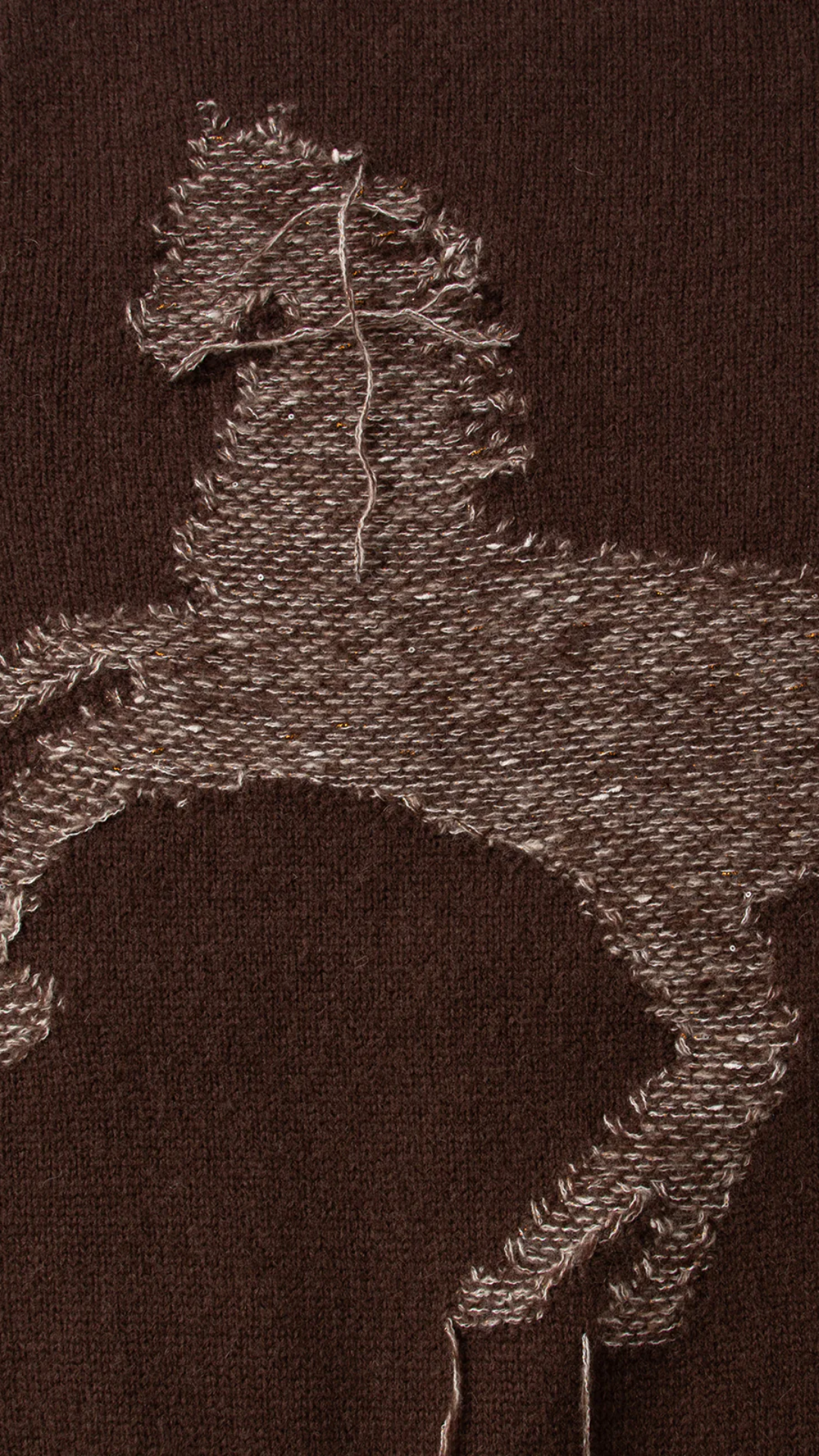 Wool Cashmere Horse Graphic Sweater