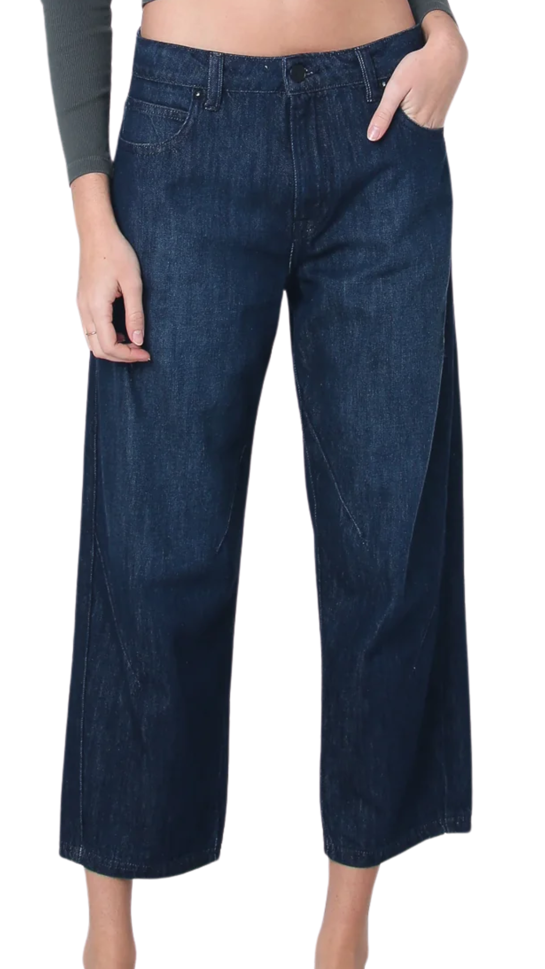 Maggie Cropped Balloon Jean - Iowa