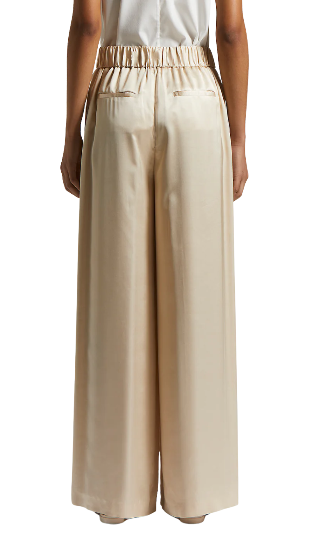 Satin Pull On Trousers