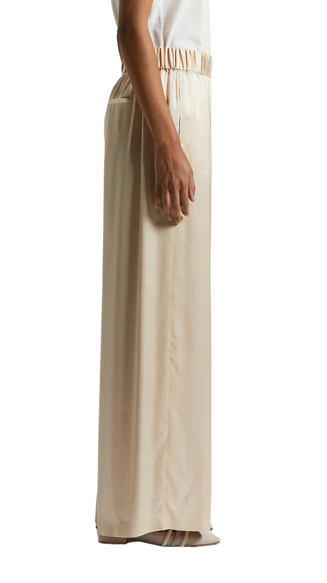 Satin Pull On Trousers