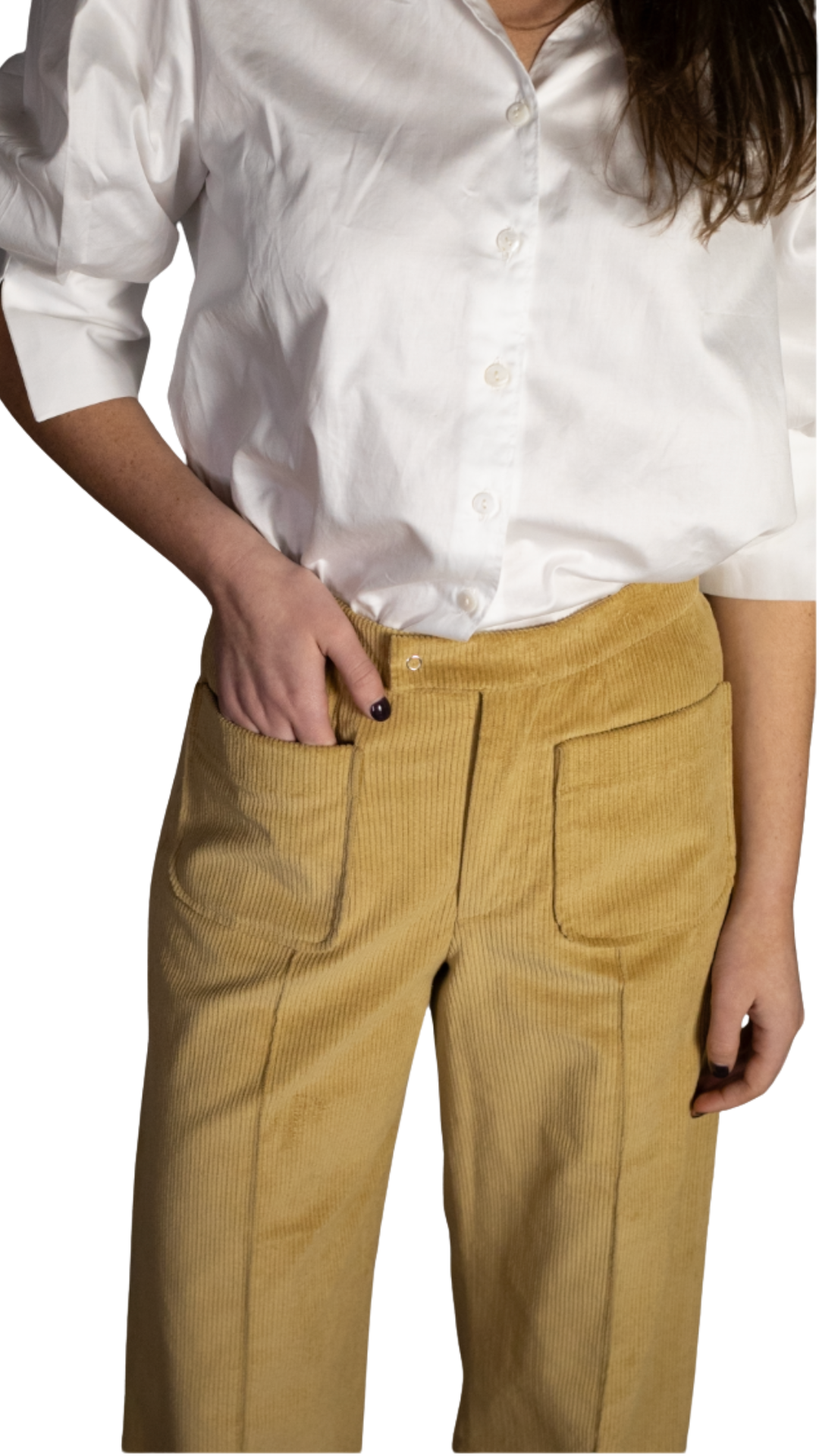 Emma Mustard Corduroy Pants