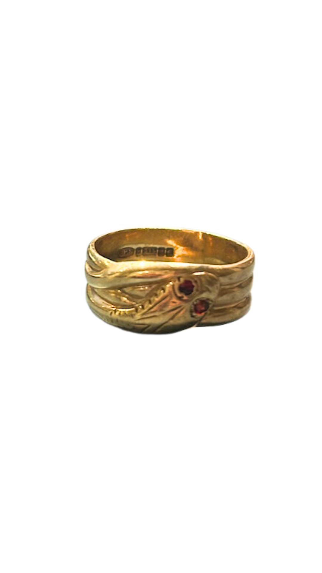 Garnet Snake Ring