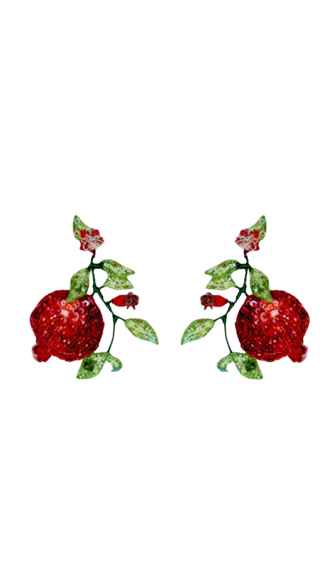 Wonderful Pomegrante Earrings