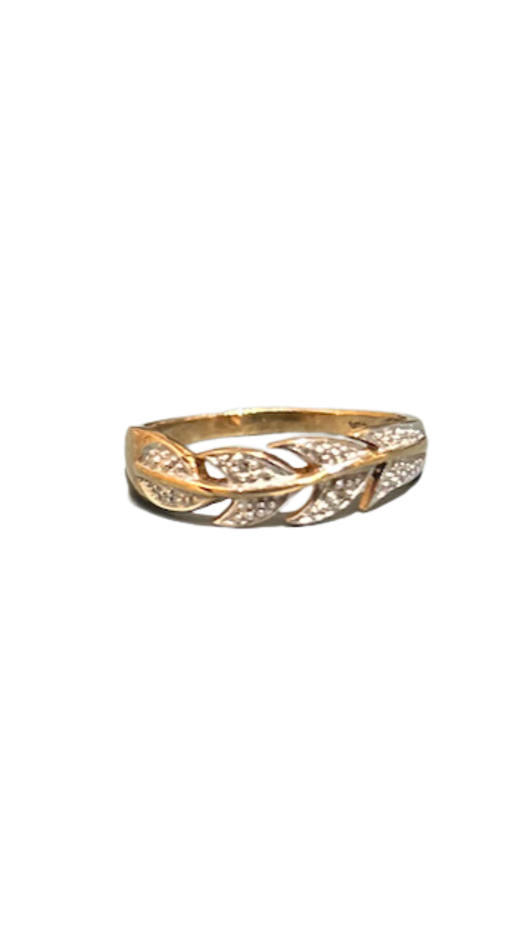 711 White & Yellow Gold Ring
