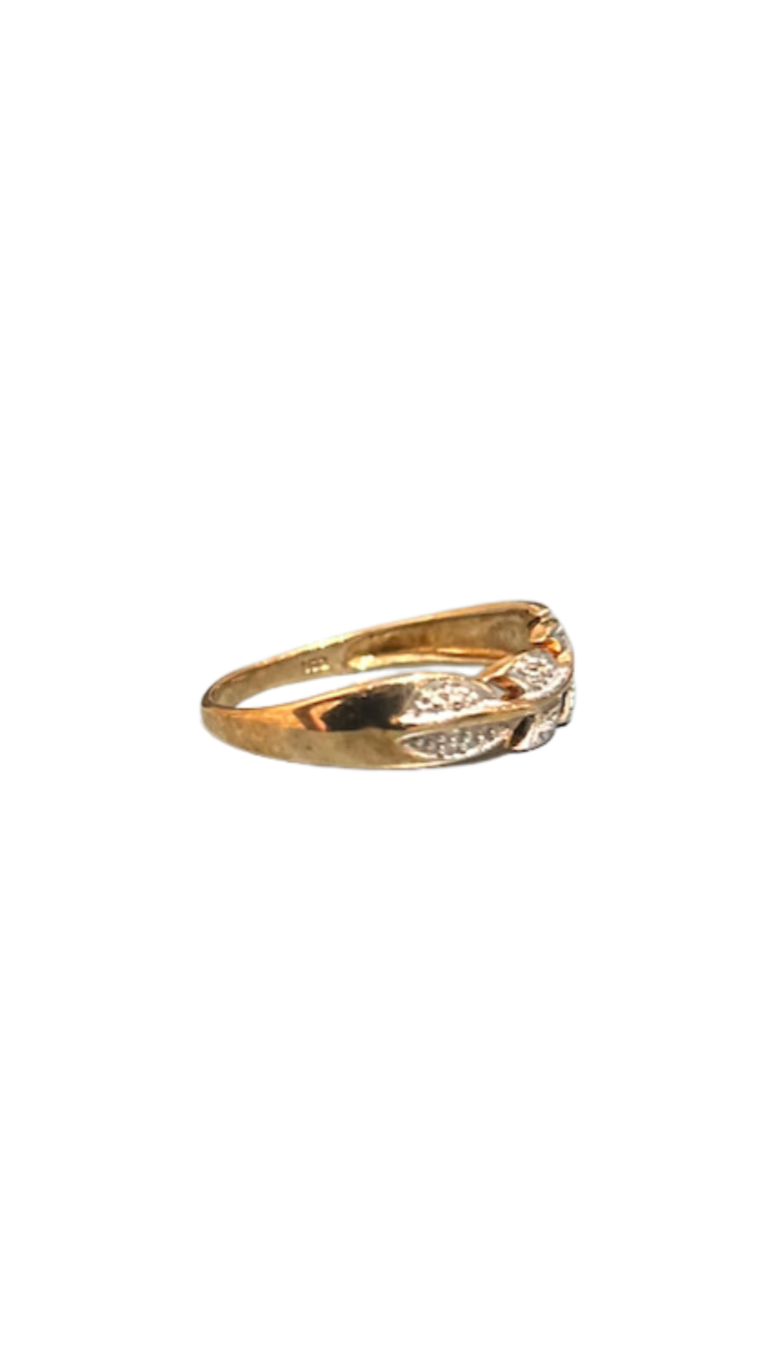 711 White & Yellow Gold Ring