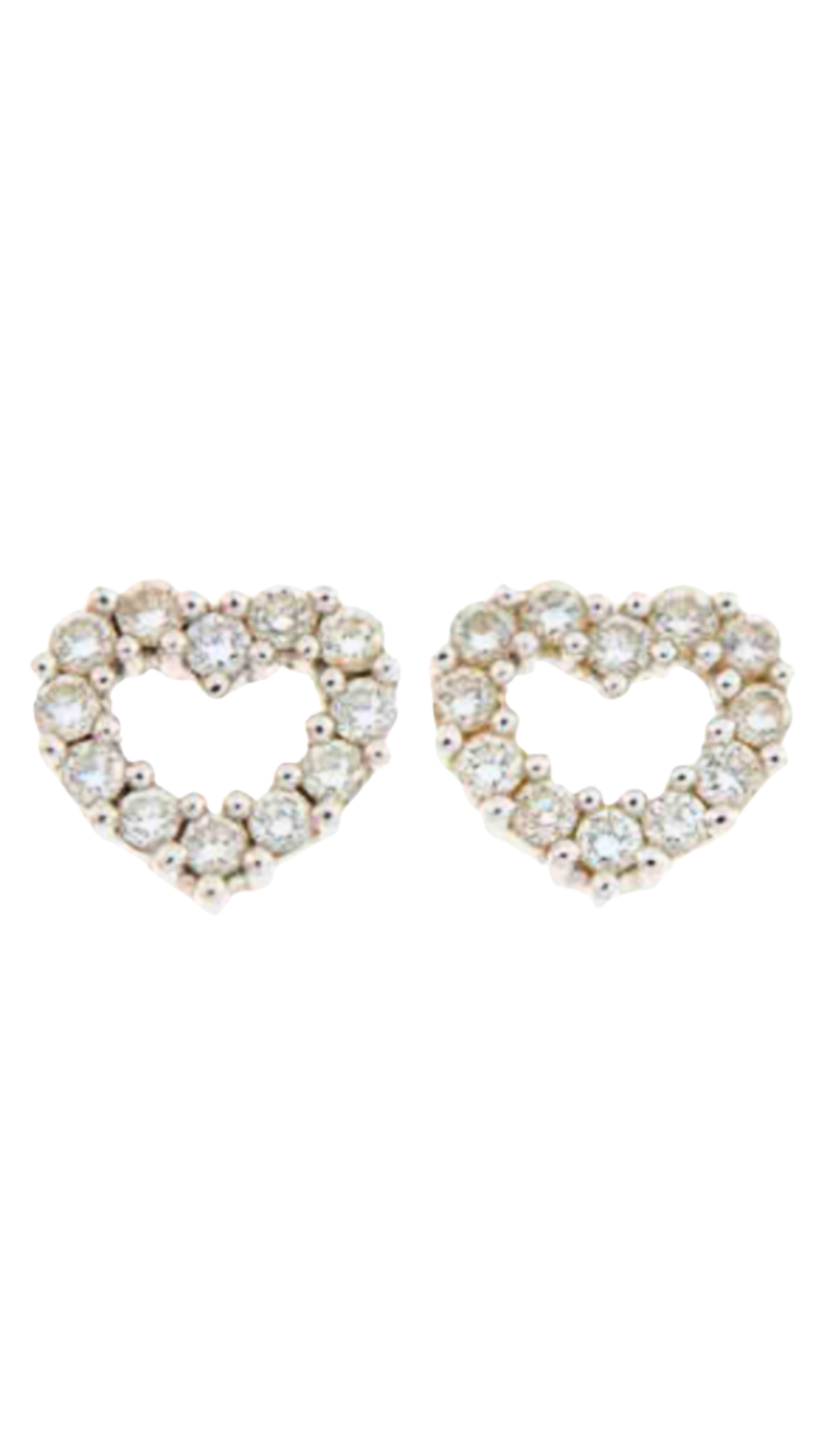 2011 Diamond Heart Earrings