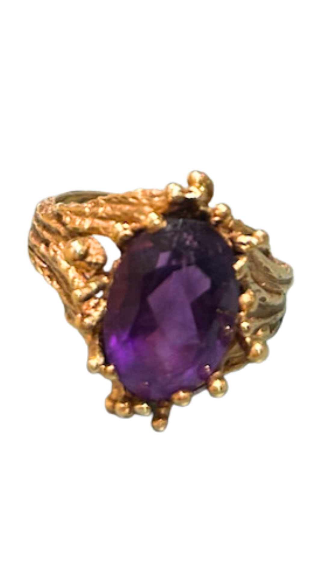 50 Abstract Amethyst Ring
