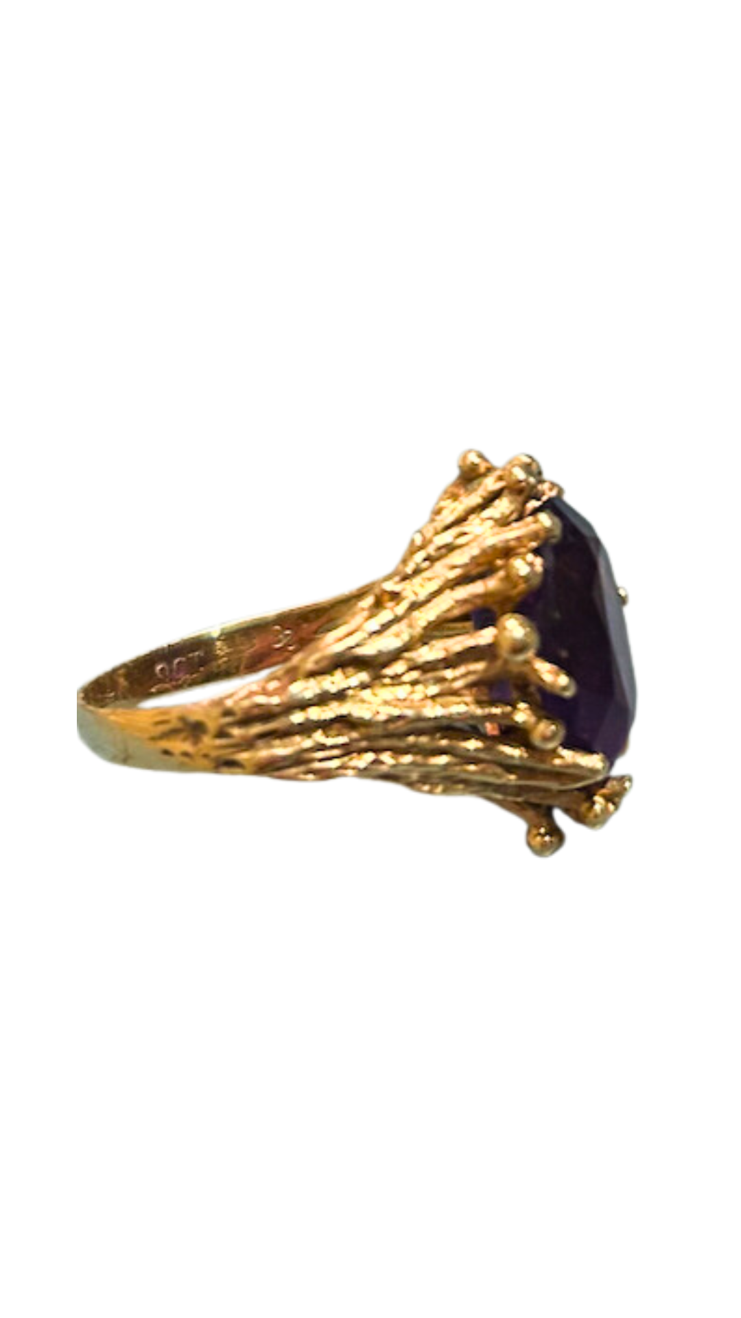 50 Abstract Amethyst Ring