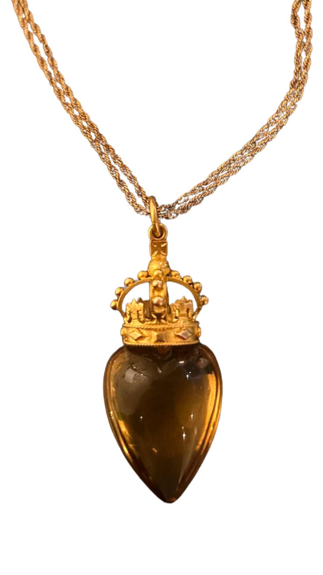 Chocolate Topaz on Muff Chain