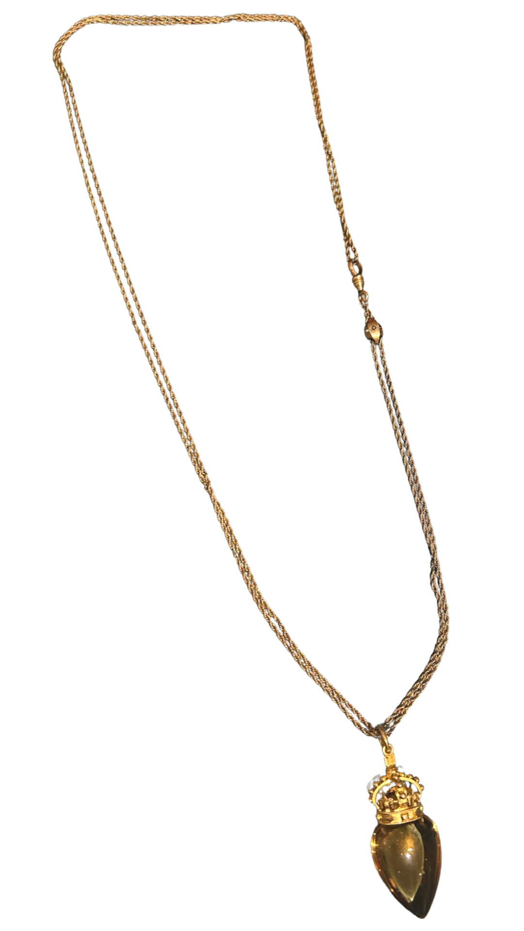 Chocolate Topaz on Muff Chain