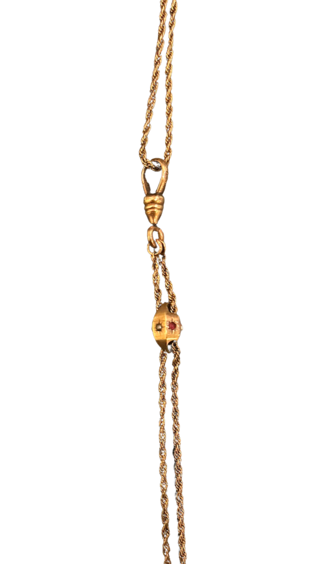 Chocolate Topaz on Muff Chain