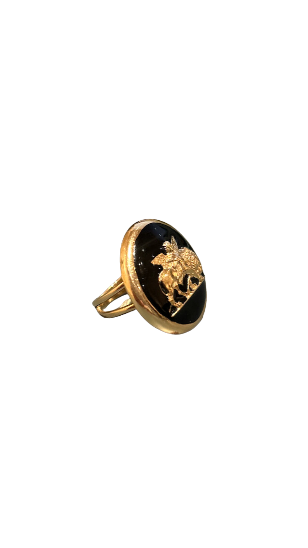 Cupid on Lion Ring