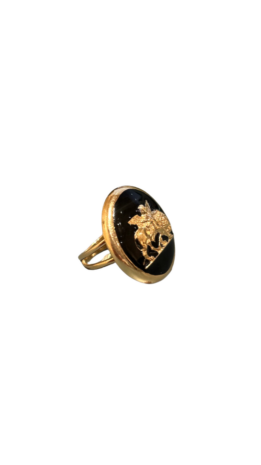 Cupid on Lion Ring