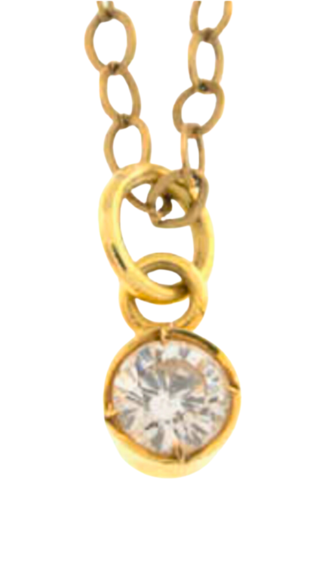 333 Diamond Stone Pendant Necklace