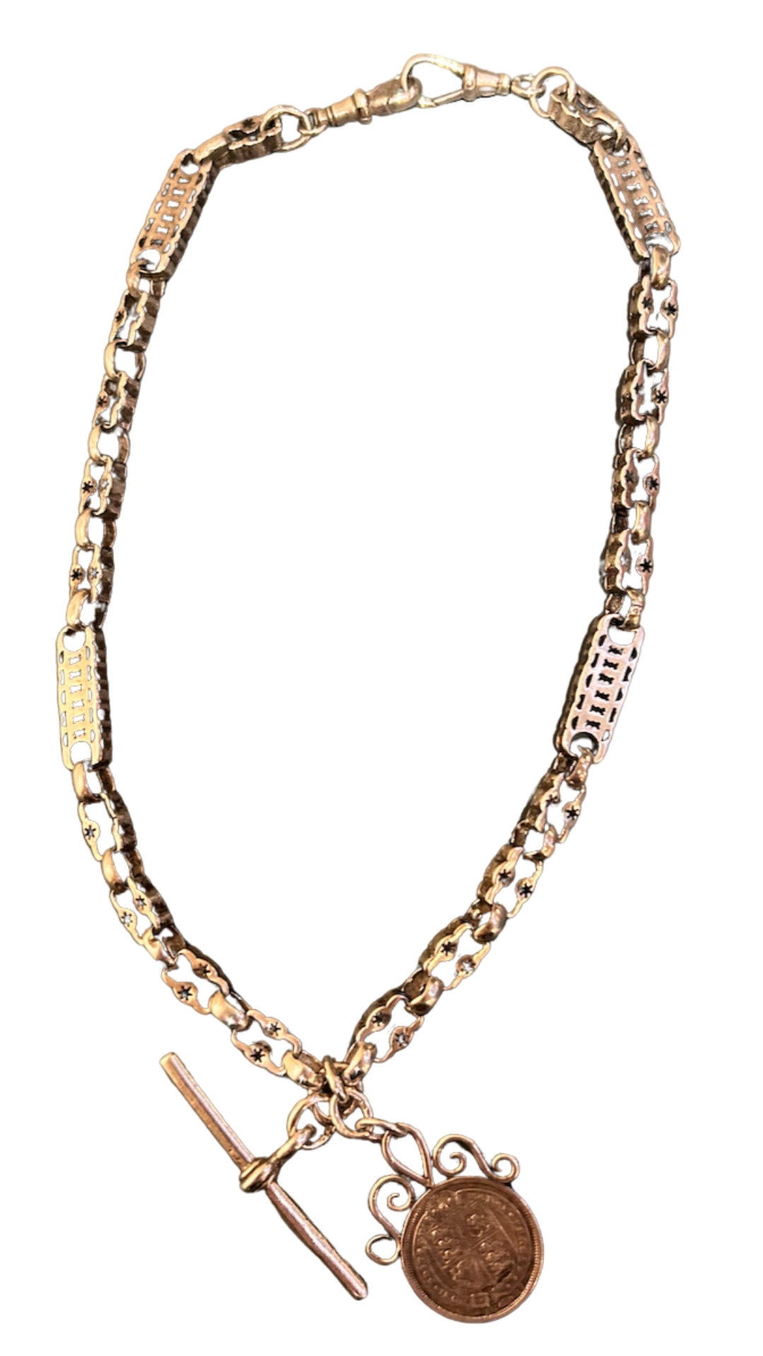 435 Silver Coin Albert Chain