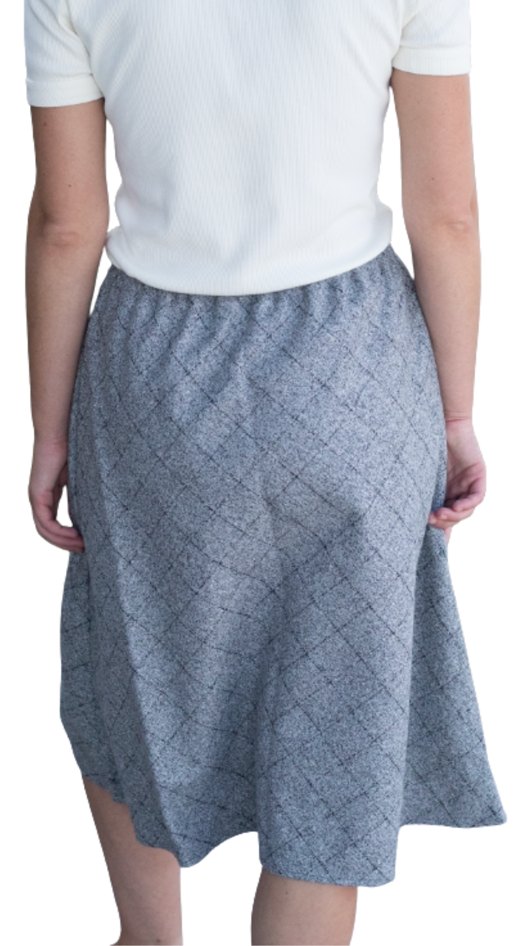 Terrie Flair Skirt Grey Wool