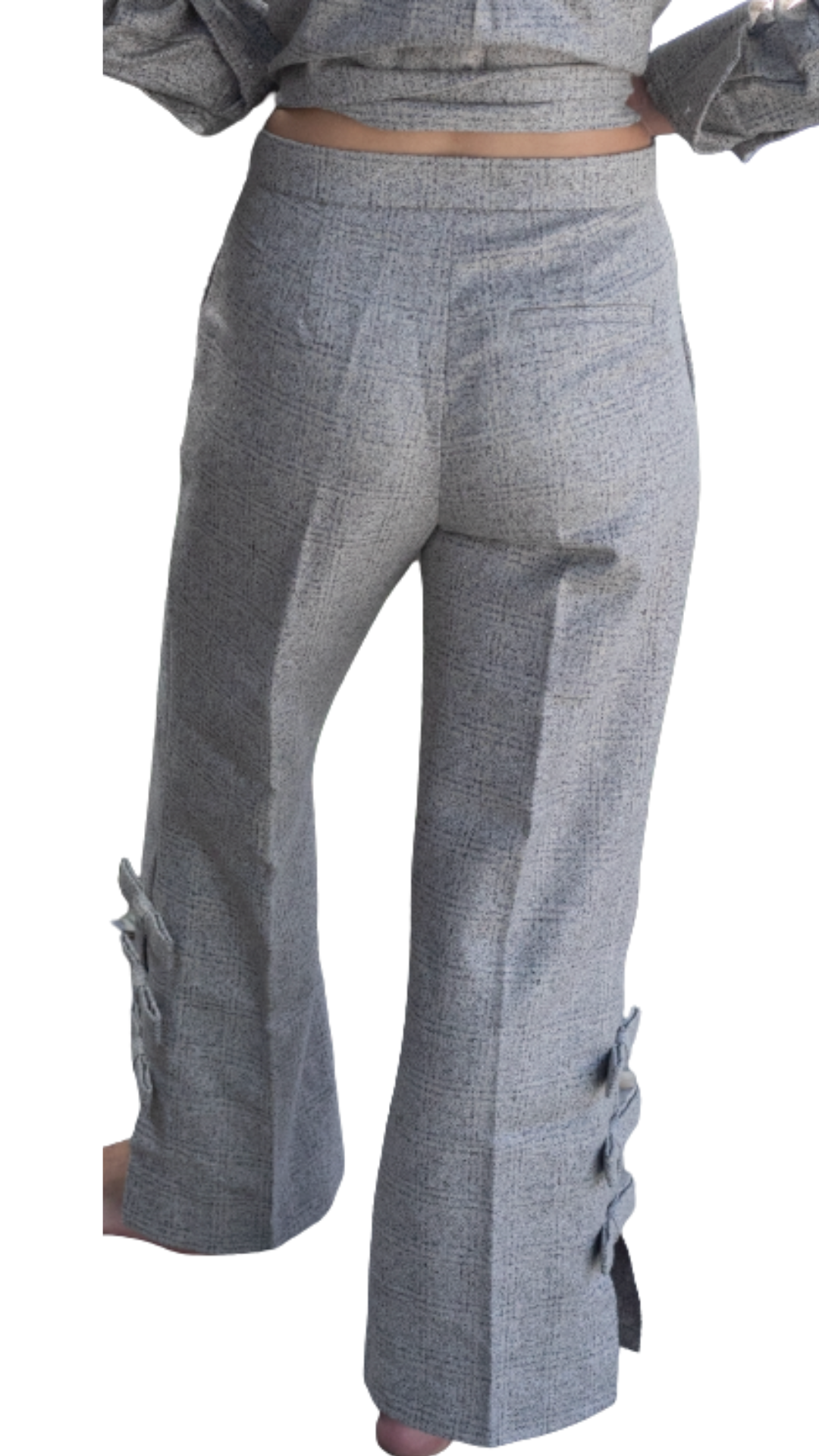 Brown Wool Lisa Bow Pant