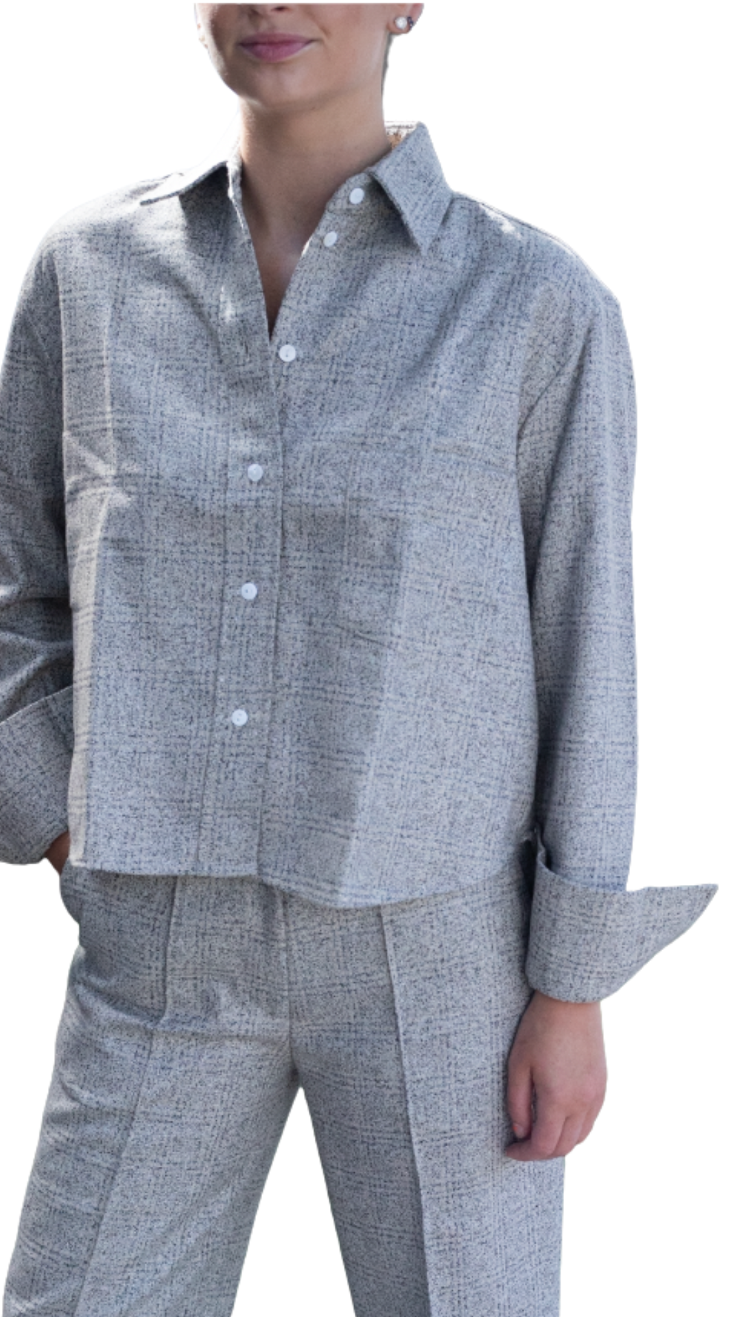 Shannon Short Brown Wool Shirt
