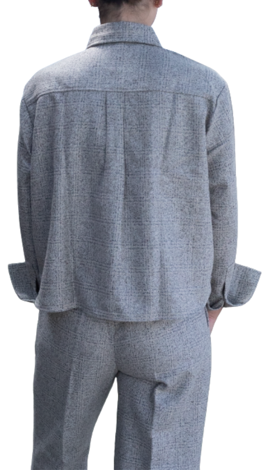 Shannon Short Brown Wool Shirt