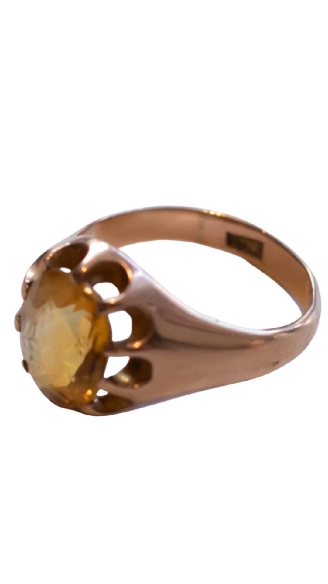 9ct RoseGold & Citrine Ring