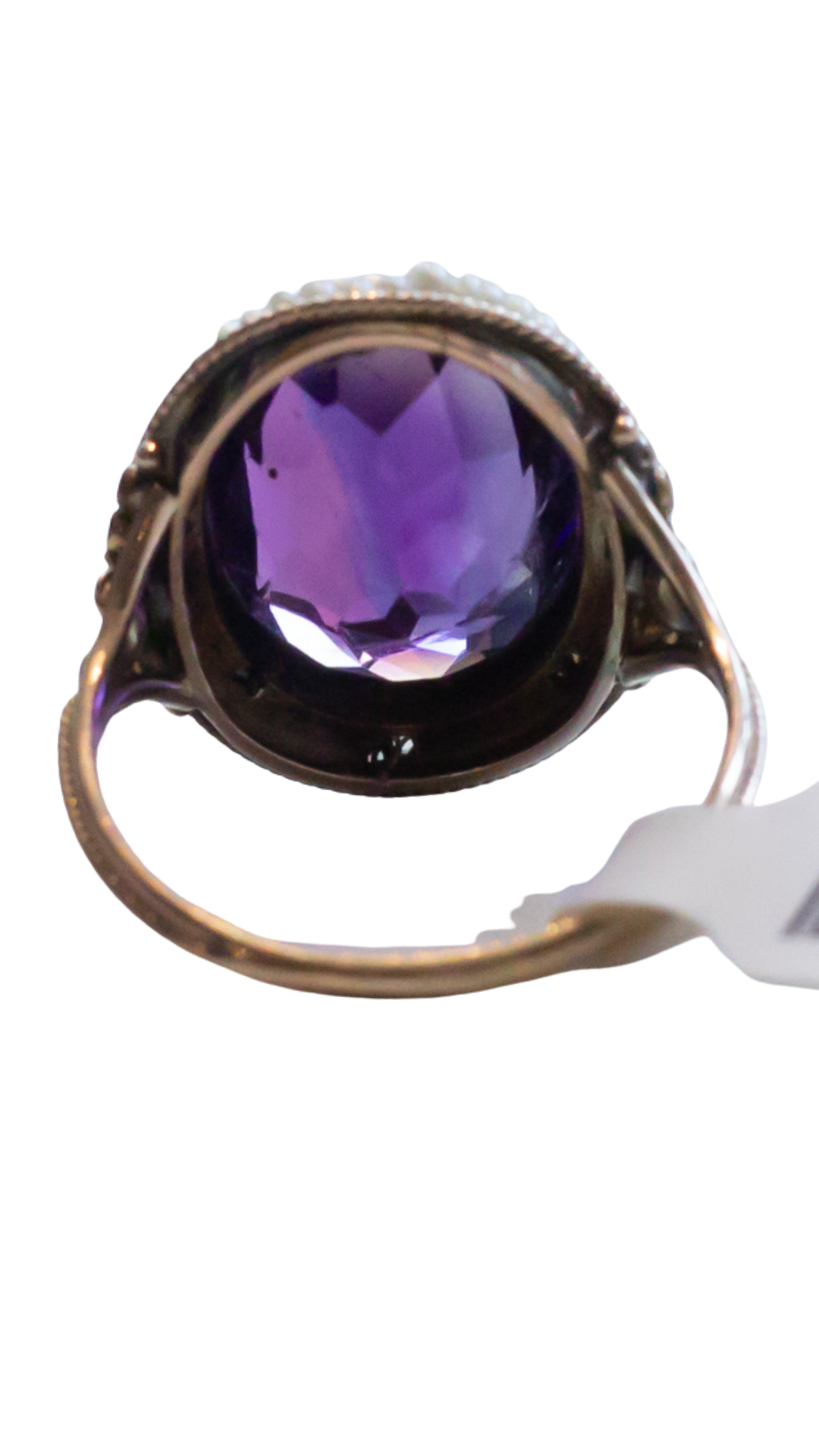 109 Amethyst Pearl Ring