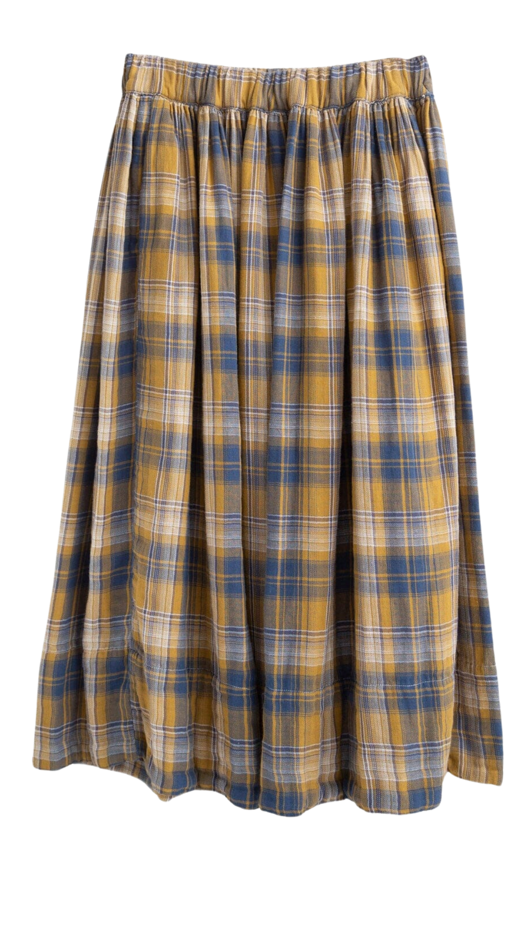 Manon Mustard Plaid Skirt