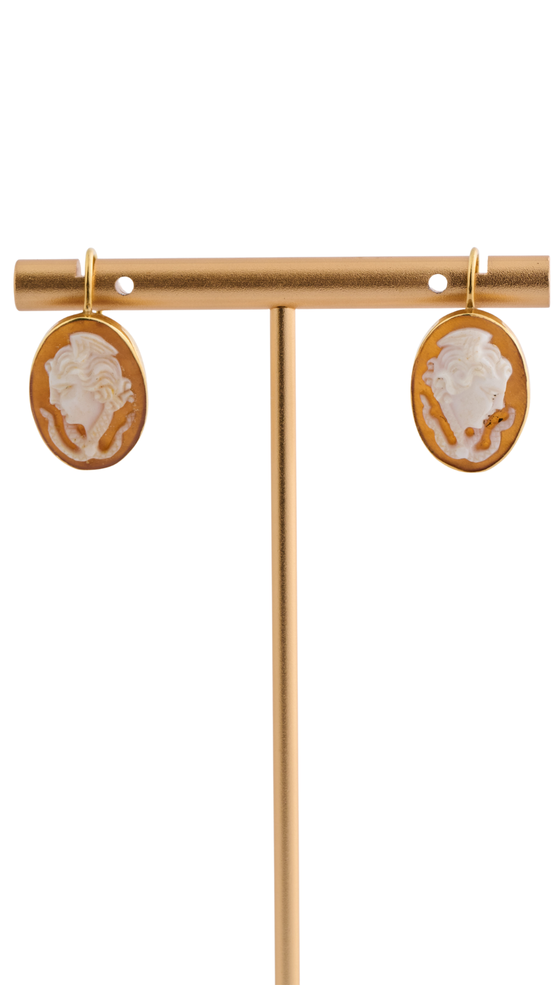 22kt Gold Cameo Earrings