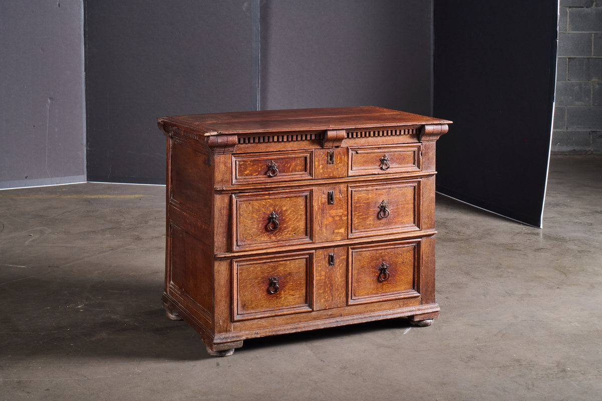 B336 Oak Three Drawer Chest of Drawers