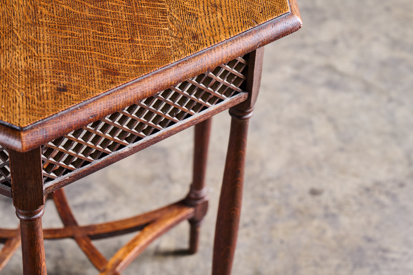 L431 Wood Octagon Side Table