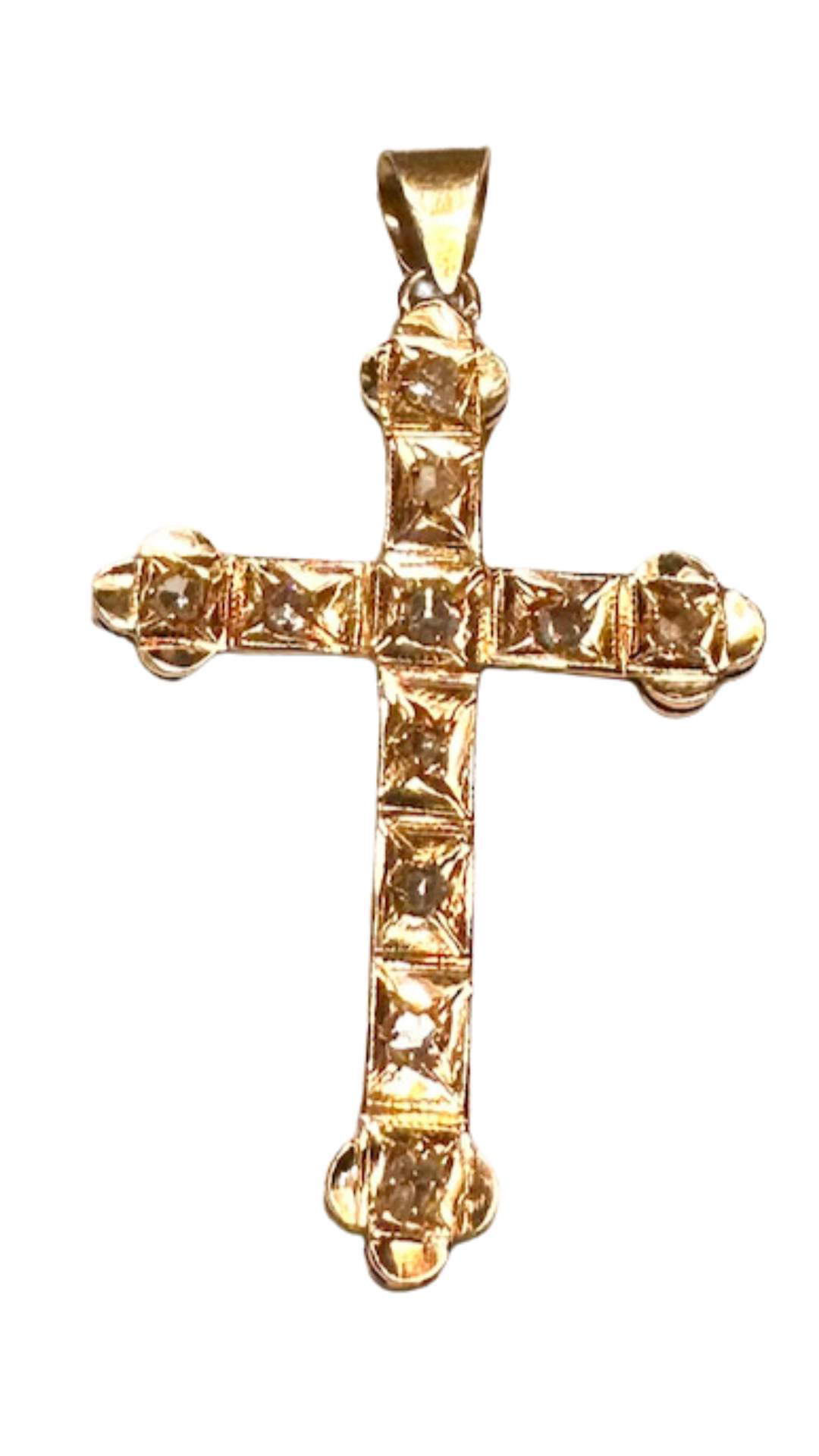 364 Rose Cut Diamond Cross
