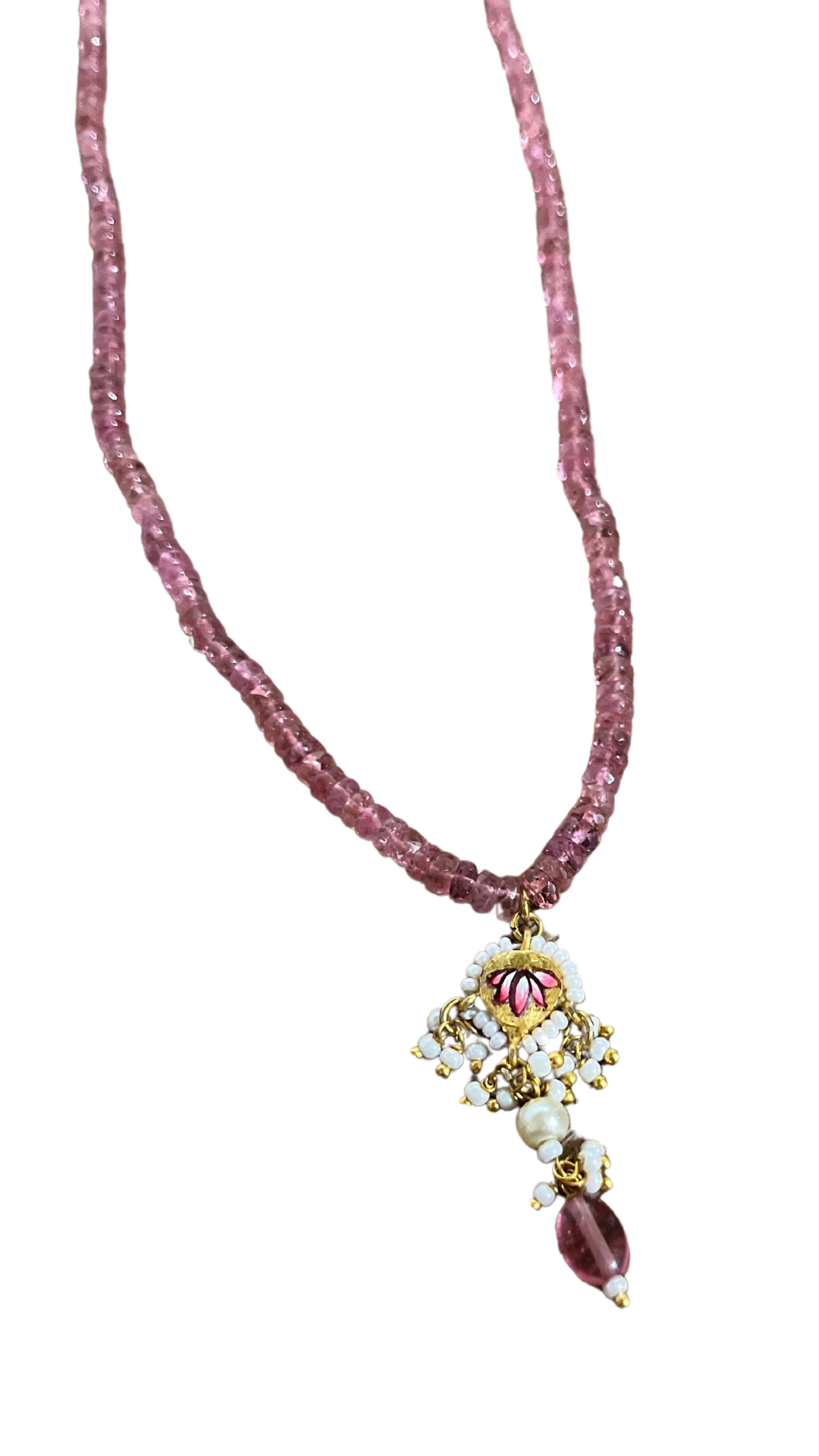 Pink Tourmaline Ncklc