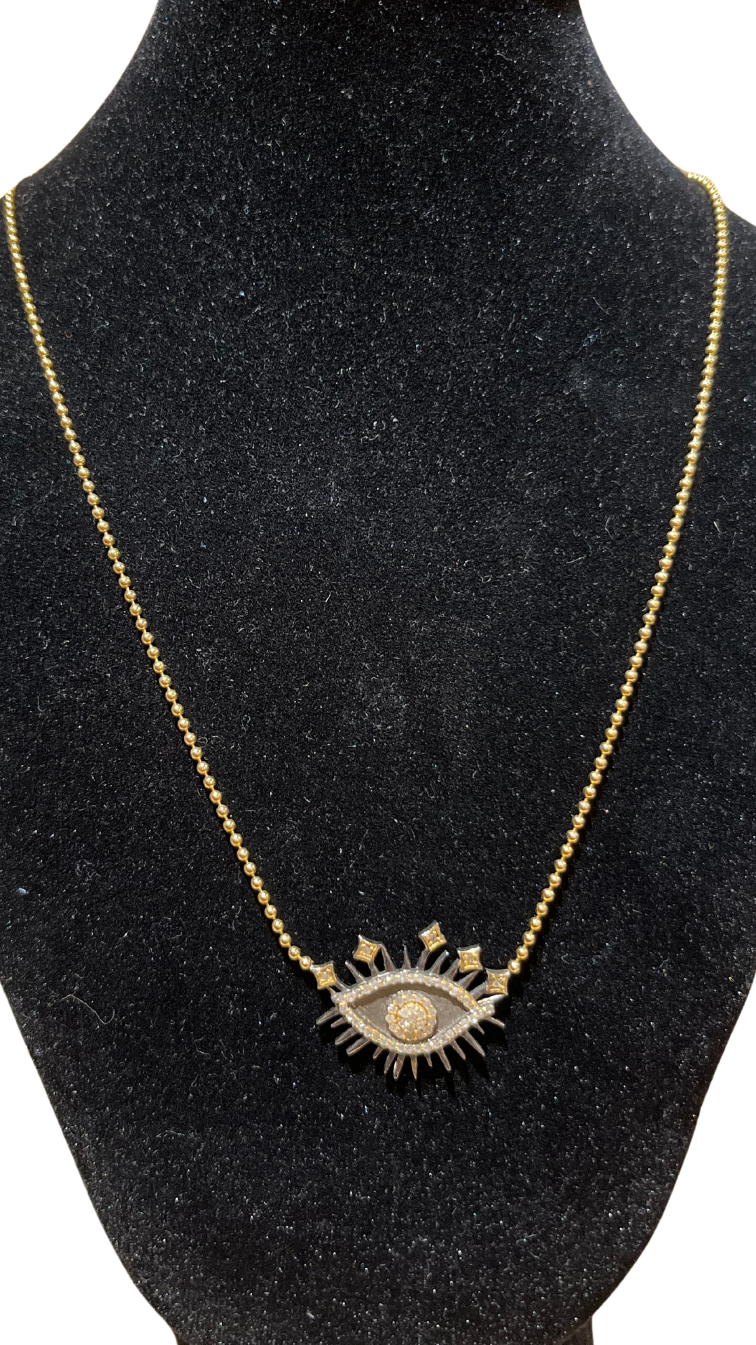 BA14 Cleo Eye Diamond Gld Vermeil
