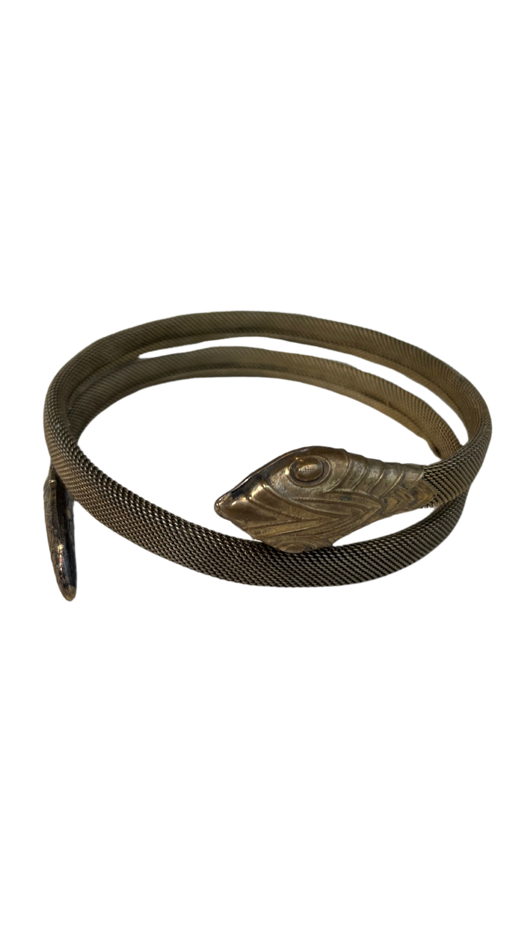 Vntg Brass Snake Brclt