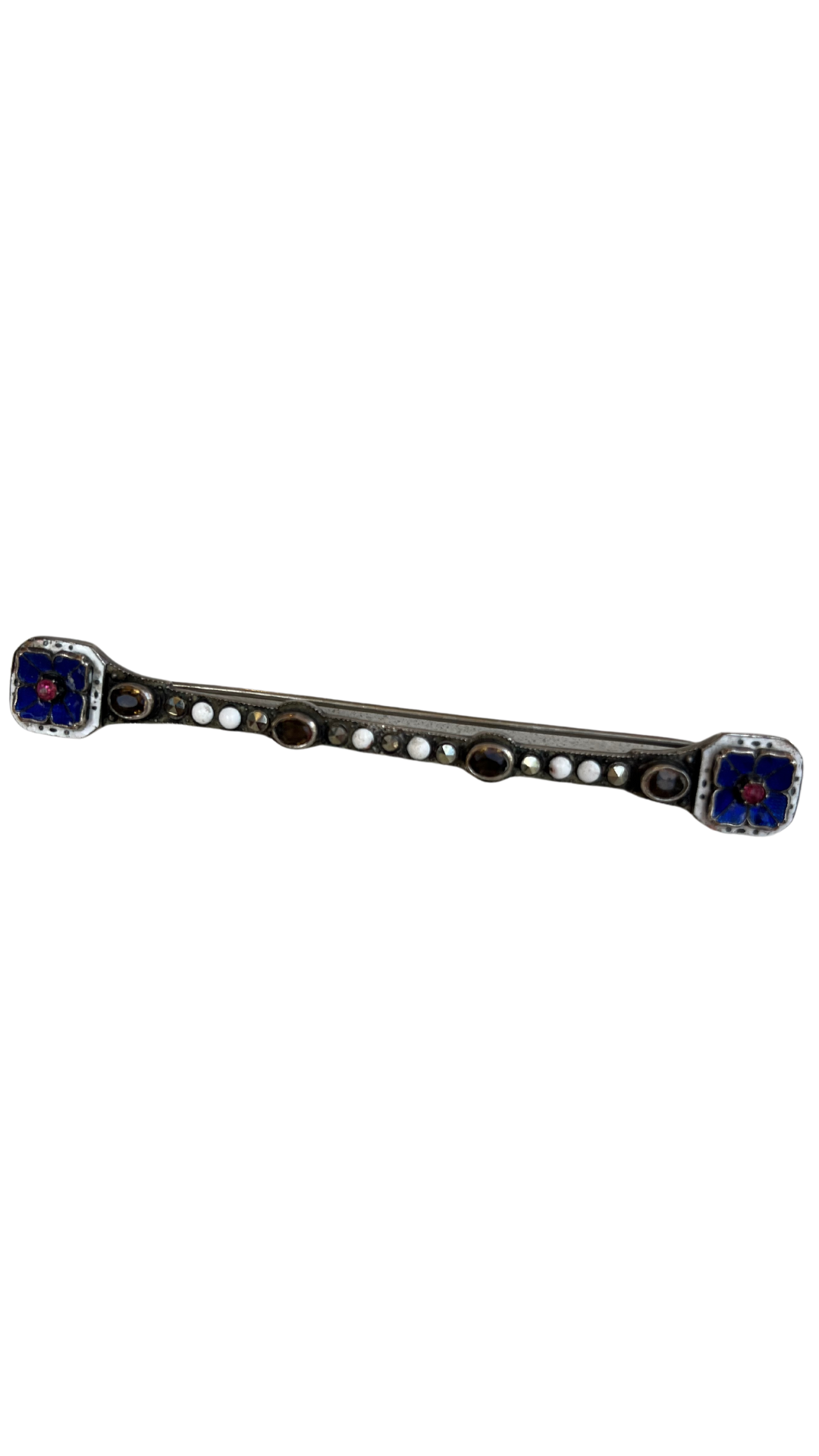 amethyst Slvr Bar Pin