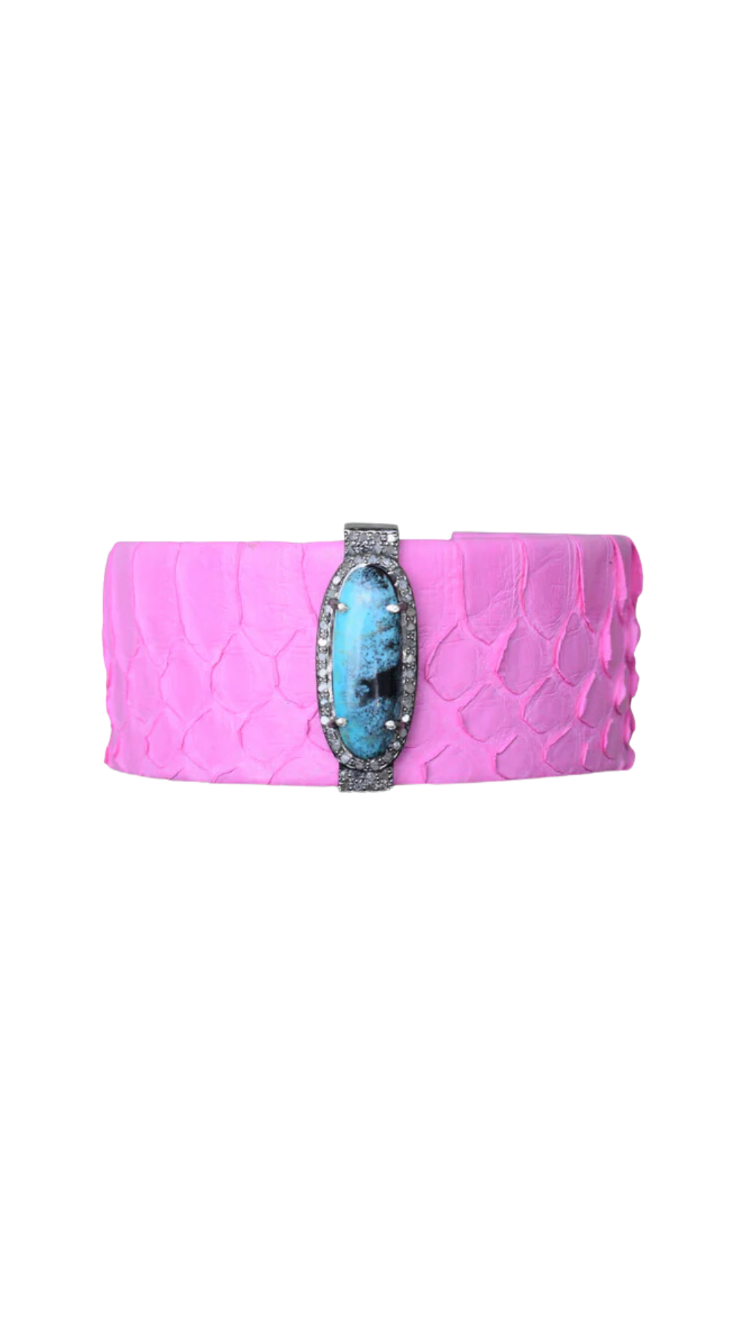 Pnk Turq Python Cuff