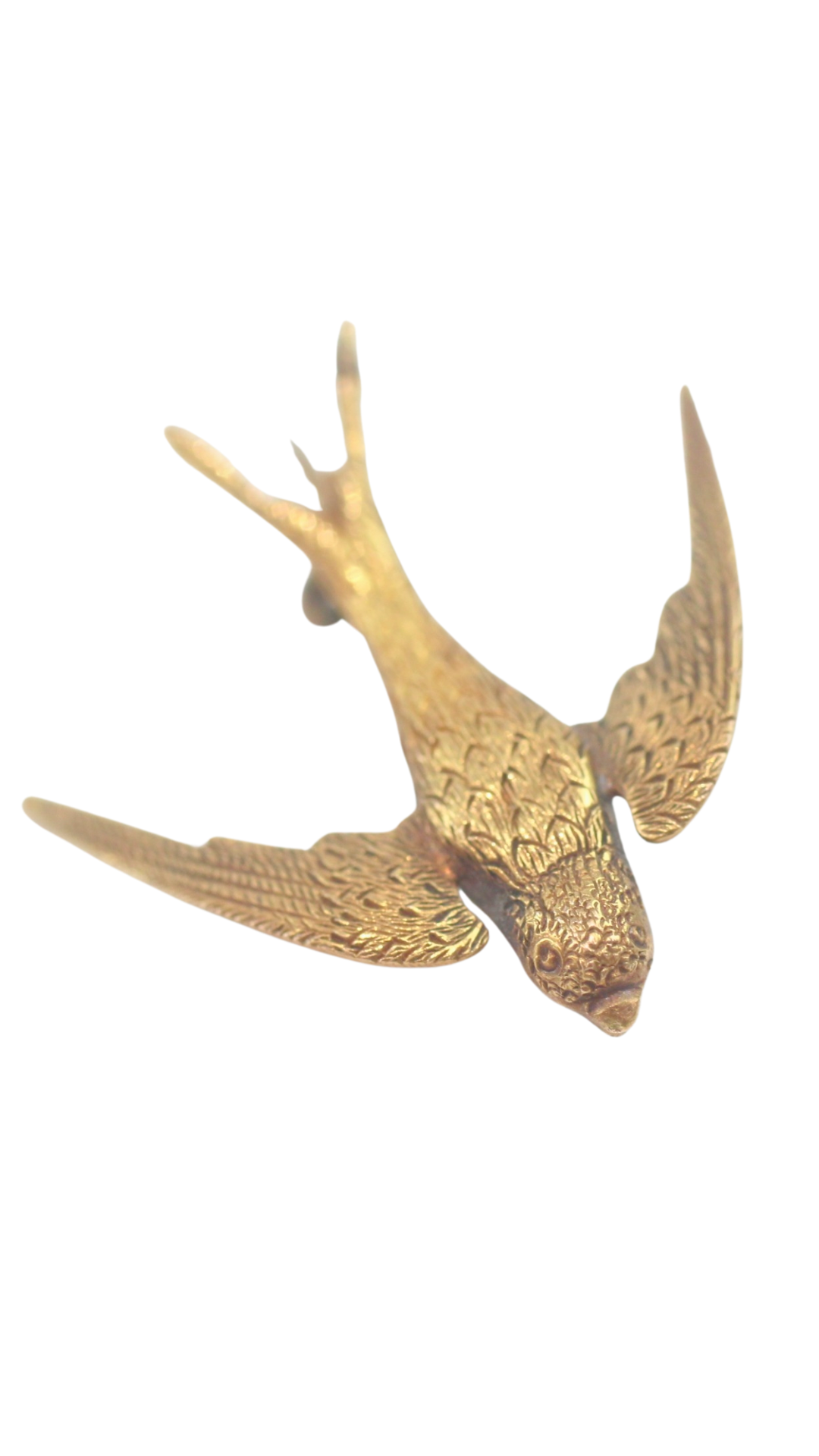 73 Gold Victorian Swallow Brooch