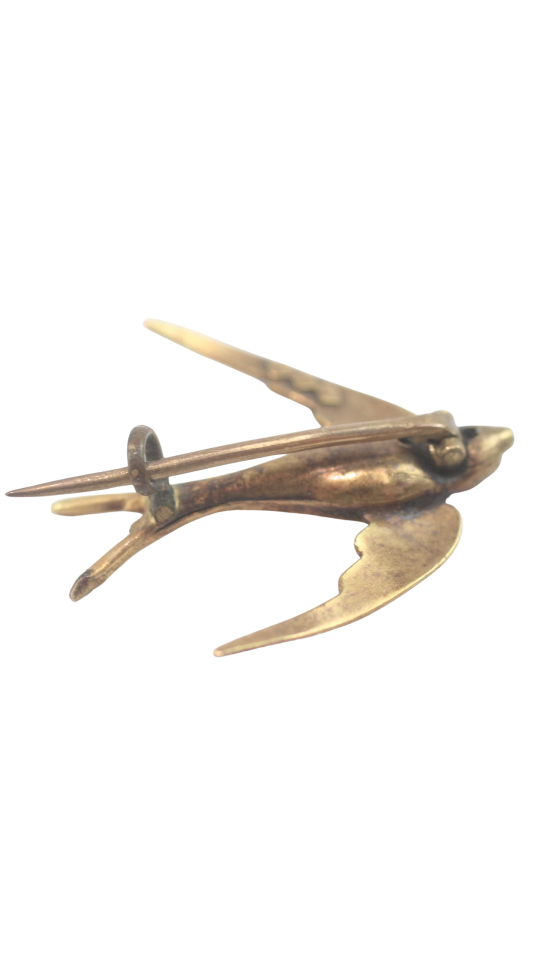 73 Gold Victorian Swallow Brooch