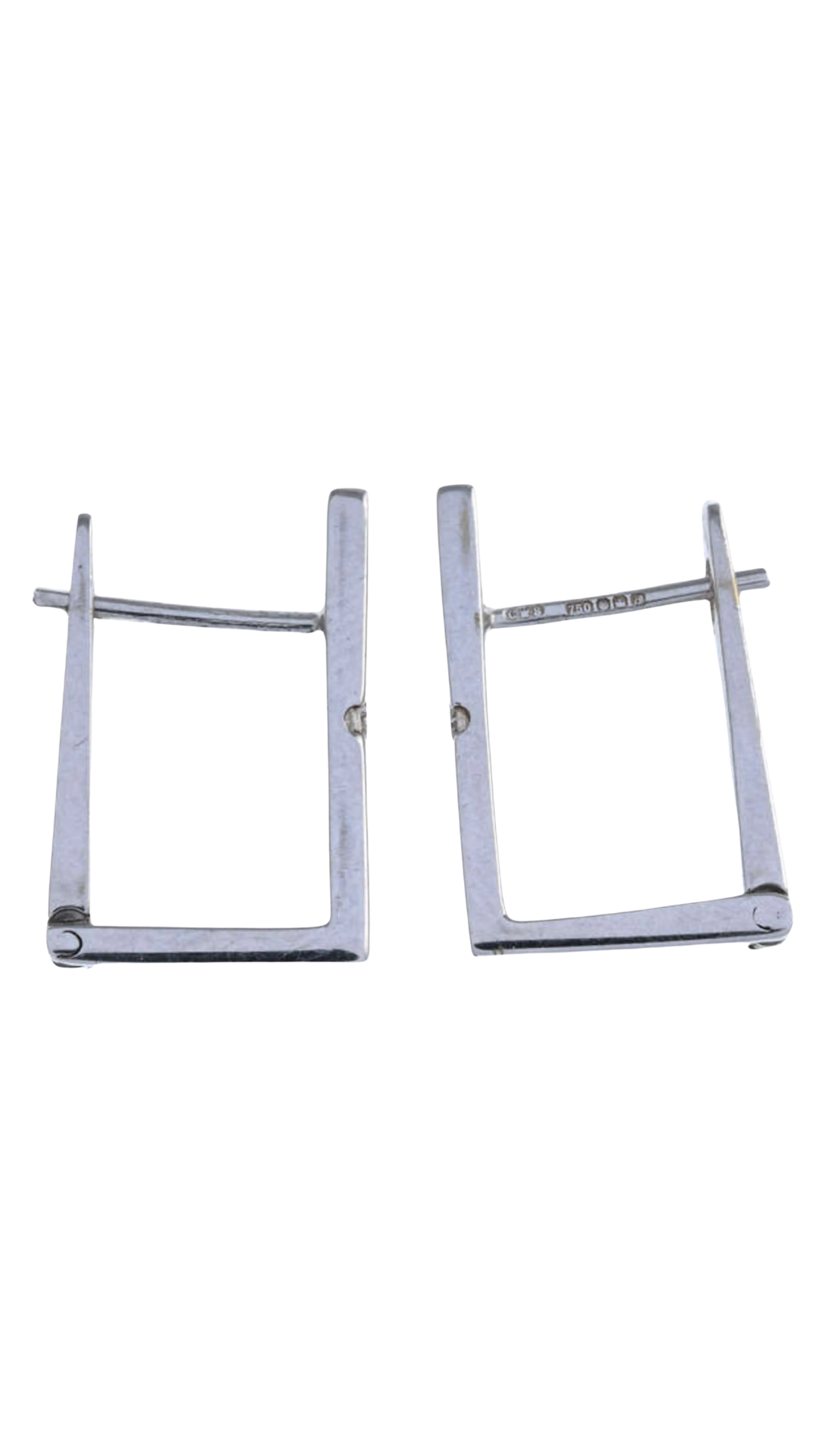 955 18ct Square Hoops