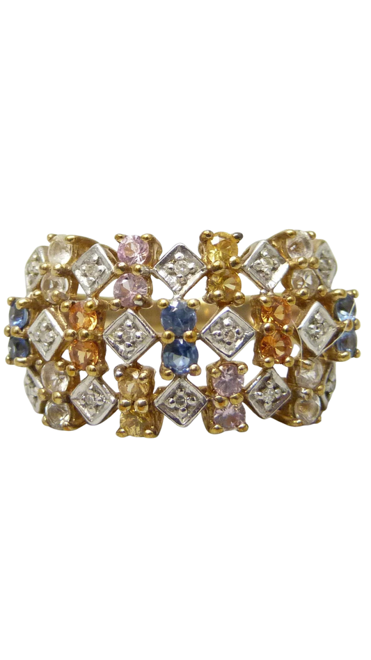 7011 Multi Gemstone Ring