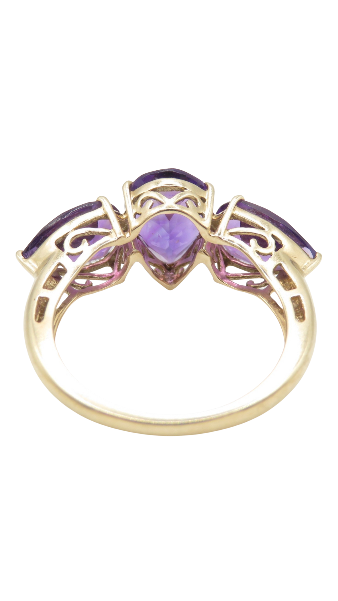 2 Amethyst Trilogy Ring