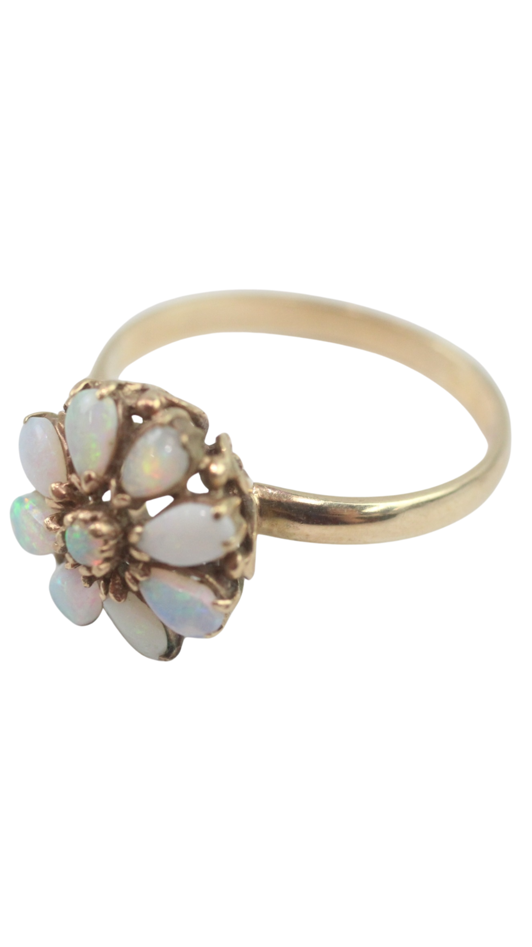 90 Opal Cluster Ring